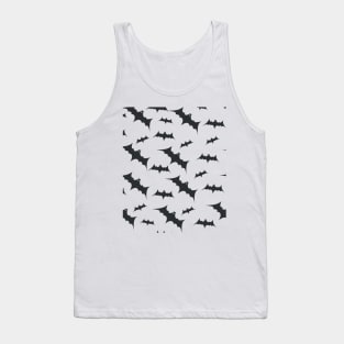 Halloween Bats Flying Pattern Tank Top